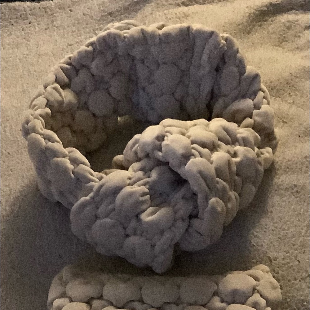 Knotted scarf with or without Hat